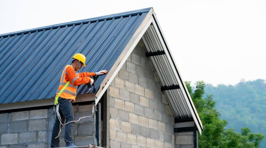 Professional metal roof installation in Baldwin Place, NY